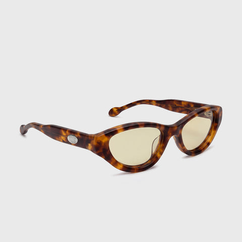 Cat-Eye Sunglasses - Brown
