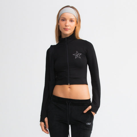 Active Zip-Up Jacket - Black