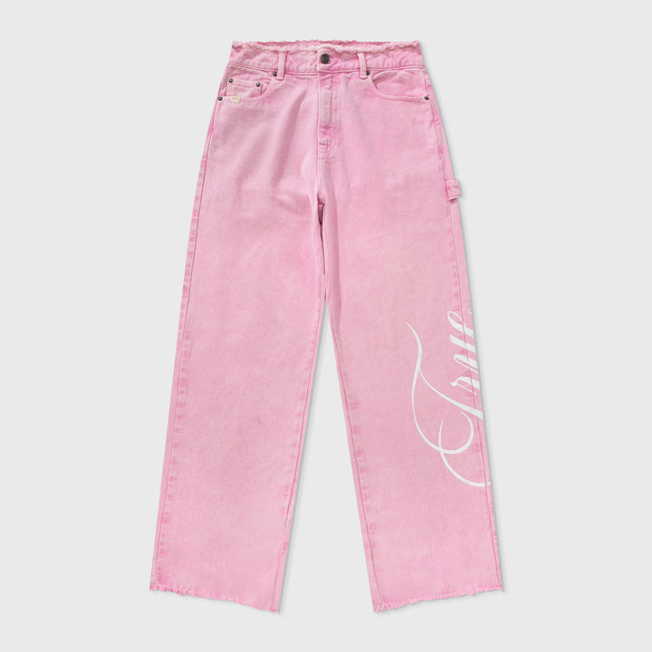 Blush Mid-Rise Pants - Pink