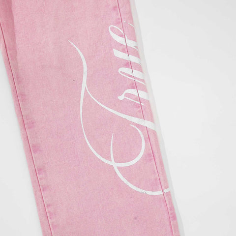 Blush Mid-Rise Pants - Pink