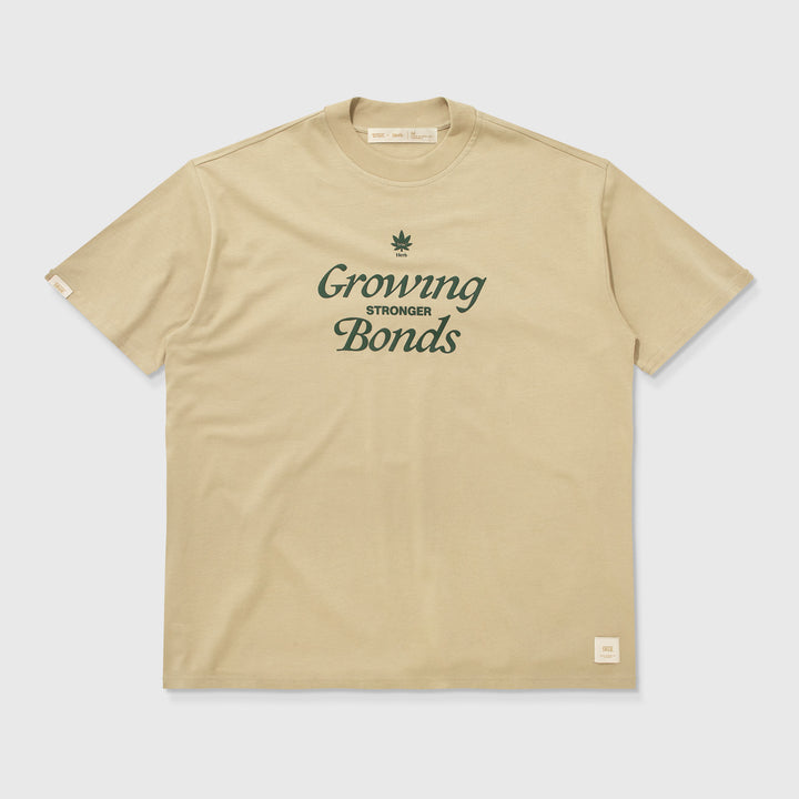 True X Herb Oversized Bonds T-Shirt - Camel