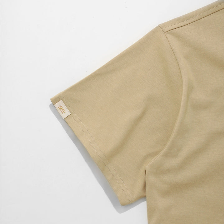 True X Herb Oversized Bonds T-Shirt - Camel