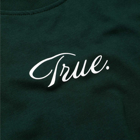 Curvy Logo T-Shirt - Pine Green