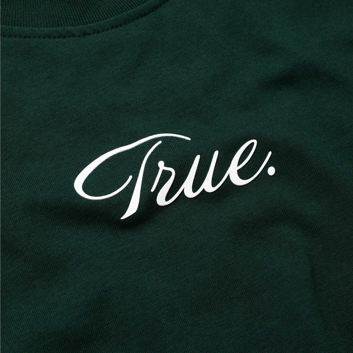 Curvy Logo T-Shirt - Pine Green