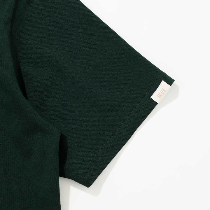 Curvy Logo T-Shirt - Pine Green