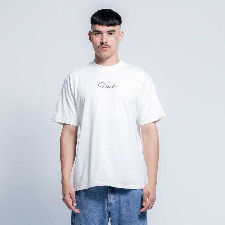 Curvy Logo T-Shirt - Ivory