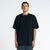 Knit Collar Oversized T-Shirt - Black
