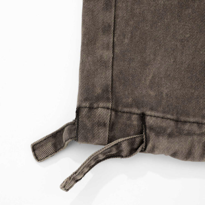 Cargo Multi-Pocket Pants - Washed Dark Brown
