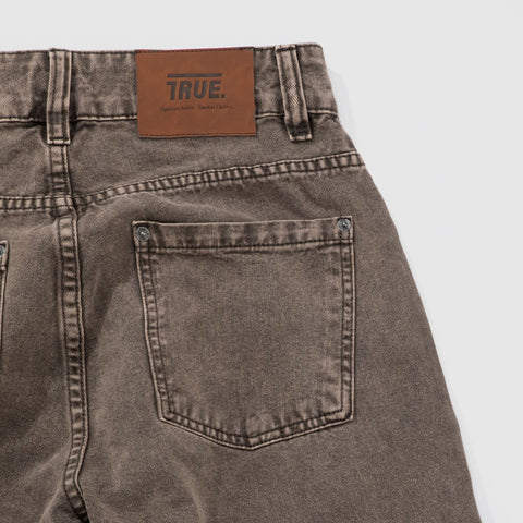 Cargo Multi-Pocket Pants - Washed Dark Brown