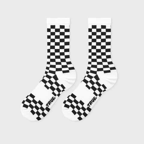 Checkered Socks - Black