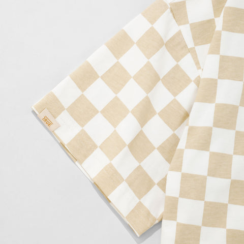 Chess Box-Fit T-Shirt - Cream