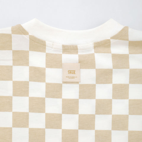 Chess Box-Fit T-Shirt - Cream