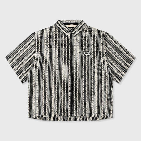 Crochet Pattern Boxy Shirt - Black