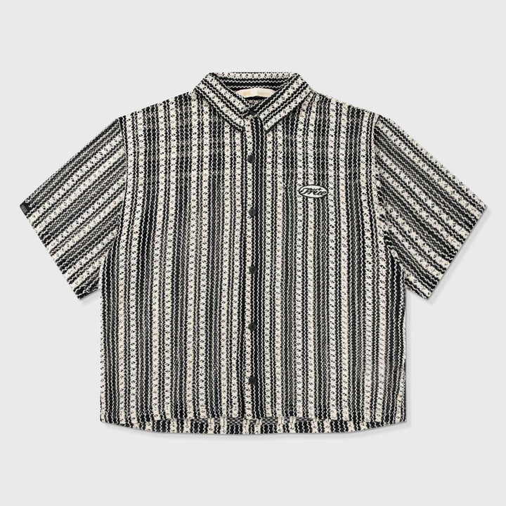 Crochet Pattern Boxy Shirt - Black