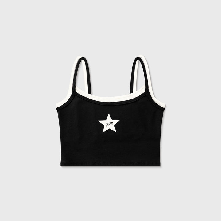 Double-Layer Star Top - Black