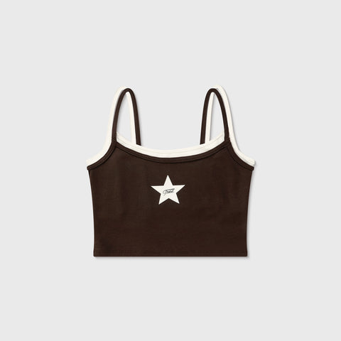 Double-Layer Star Top - Brown