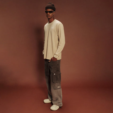 Daily Crewneck LS T-Shirt - Sand