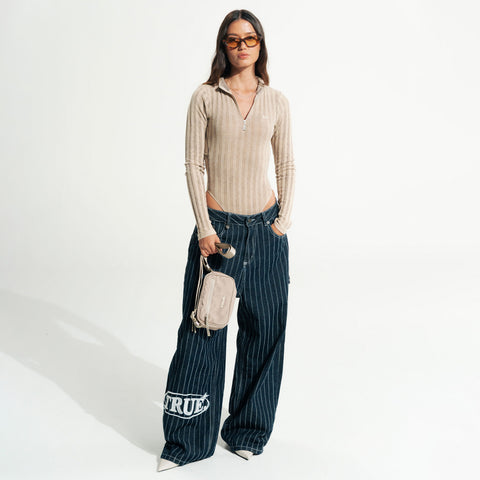 Daily Ribbed Bodysuit - Cream