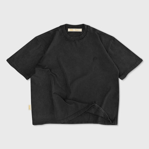 Daily Washed Boxy Tee - Black