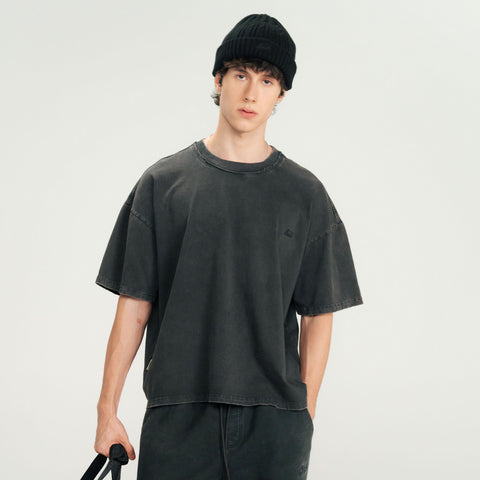 Daily Washed Boxy Tee - Black