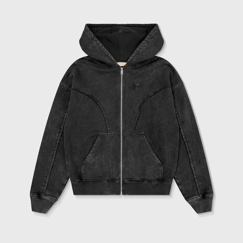 Daily Washed Hoodie - Black