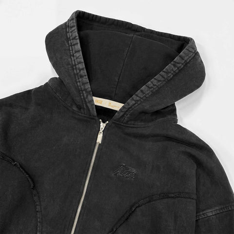 Daily Washed Hoodie - Black