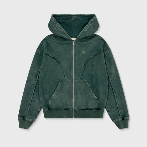 Daily Washed Hoodie - Pine Green
