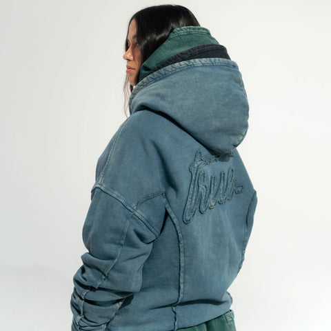 Daily Washed Hoodie - Deep Blue