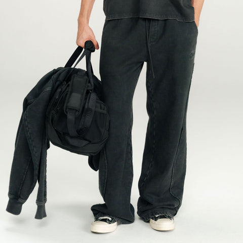 Daily Washed Sweatpants - Black