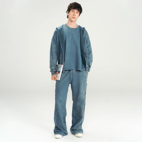 Daily Washed Sweatpants - Deep Blue
