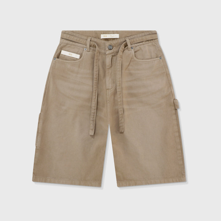 Dirty-Wash Jorts - Sand