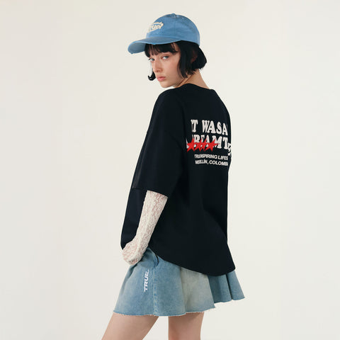 Dream True Boxy T-Shirt - Black