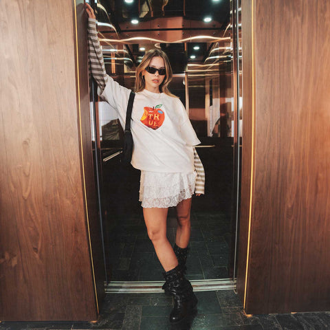 Drift Floral Mini Skirt - Cream