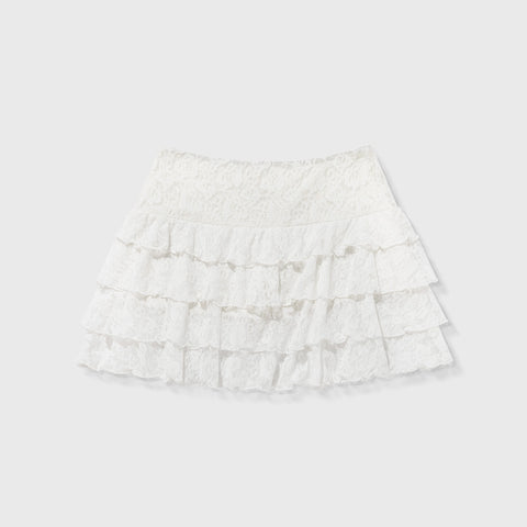 Drift Floral Mini Skirt - Cream