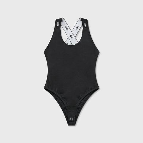 Elastic Bodysuit - Black