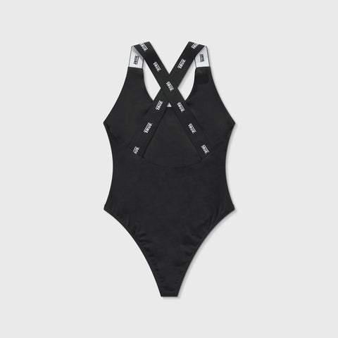 Elastic Bodysuit - Black
