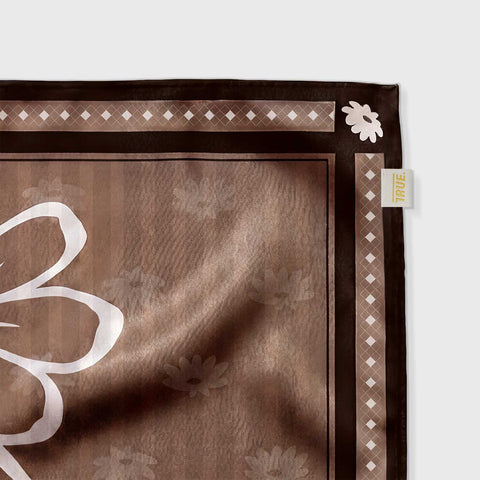 Flowers Bandana - Beige