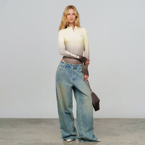 Gradient LS Bodysuit - Brown