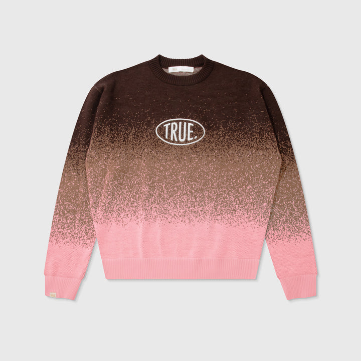 Gradient Knitted Pullover - Pink