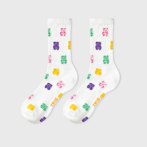 Gummy Bear Socks - White