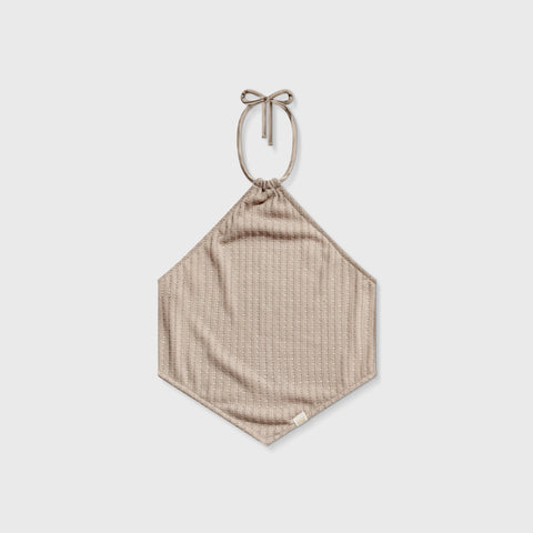 Textured Halter Top - Camel