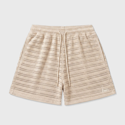 Knit Shorts - Camel