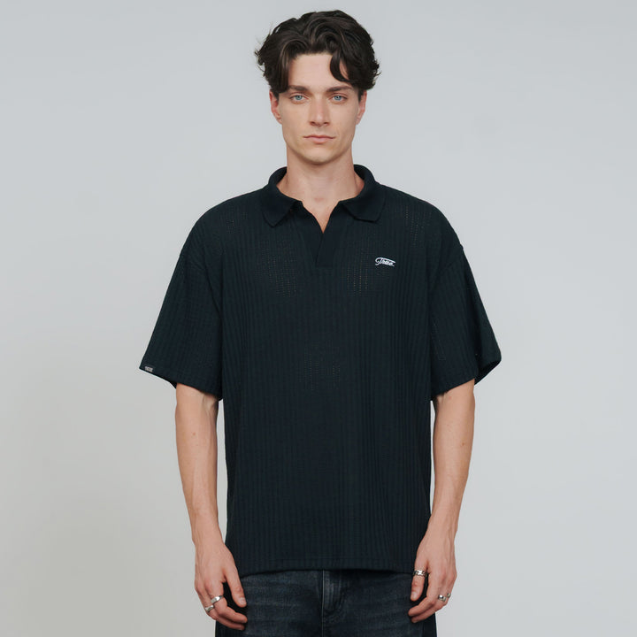 Knit Resort Polo - Black