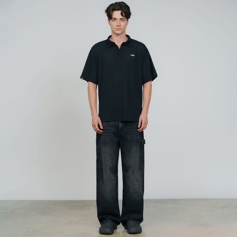 Knit Resort Polo - Black