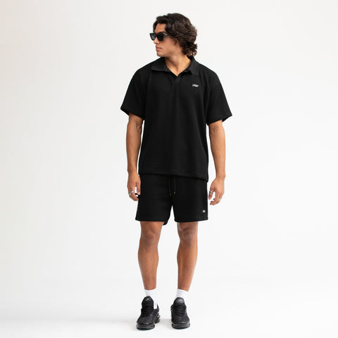 Knit Resort Polo - Black