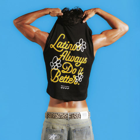 La Solar x True Sleeveless T-Shirt - Black