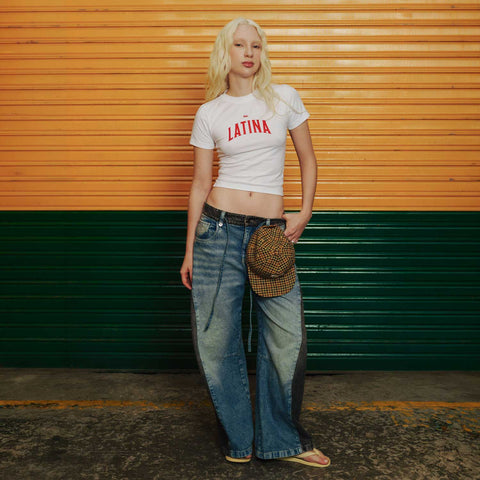 Latina Baby Tee - White