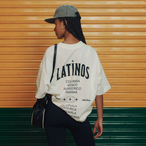 Latinos Oversized T-Shirt - Cream