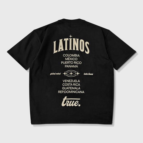 Latinos Oversized T-Shirt - Black