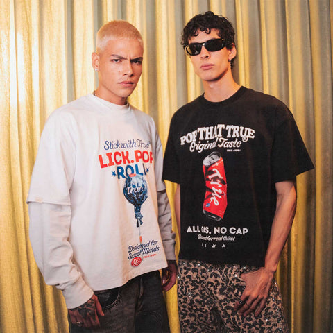 Lollipop Boxy Tee - White